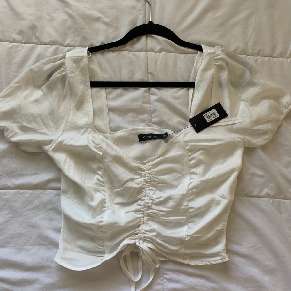 Glassons Ruched Blouse NWT